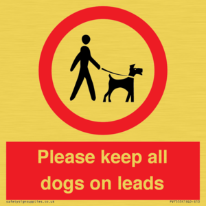 Please keep all dogs on leads